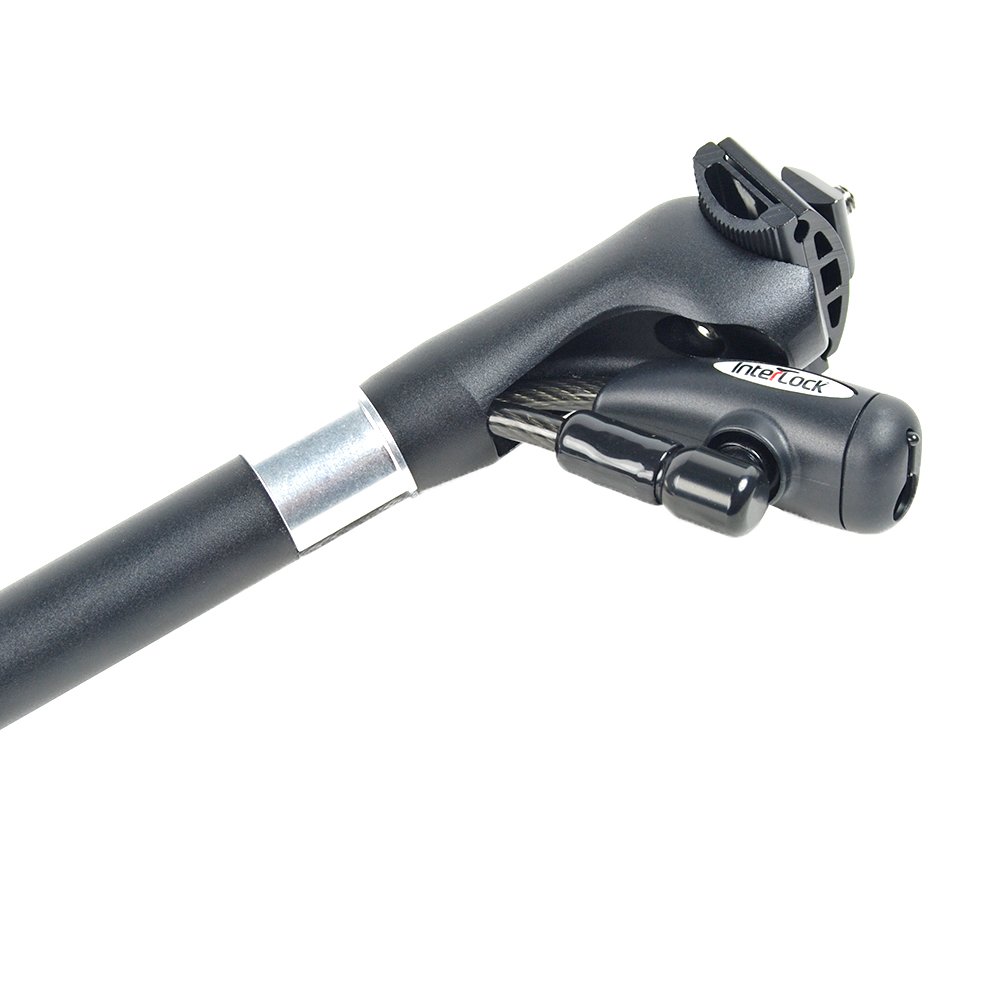 Tige De Selle BIKE ORIGINAL Interlock – Antivol à Clé Intégré – Câble 300 Mm – Diamètre 27,2 Mm – Compatible Ville, VTC, VTT, électrique, Pliant