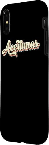 Miniatura 2 de iPhone XXS Aceitunas TShirt Retro Art Baseball Font Vintage Case