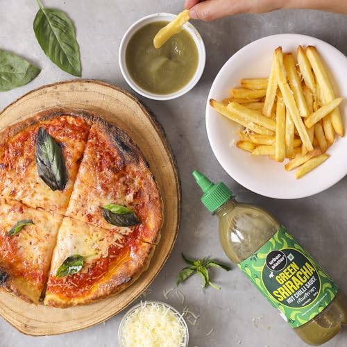 Image of Urban Platter Green Sriracha Hot Chilli Sauce - 500g | Spicy & Tangy Green Chilli Sauce | Thai-Inspired Sriracha for Dipping, Cooking & Marinades