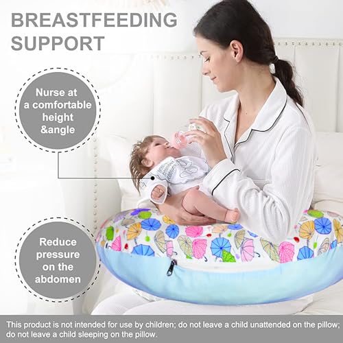Image of VParents Baby Breast Feeding Pillow, Nursing Pillow, Maternity Feeding Pillow for Mother and New Born Baby (Chunky)