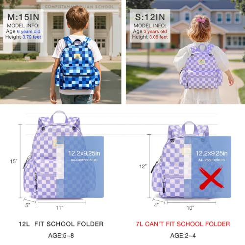 Image of STEAMEDBUN Toddler Backpack Boys Girls 2-4, Preschool Daycare Backpack -12inch