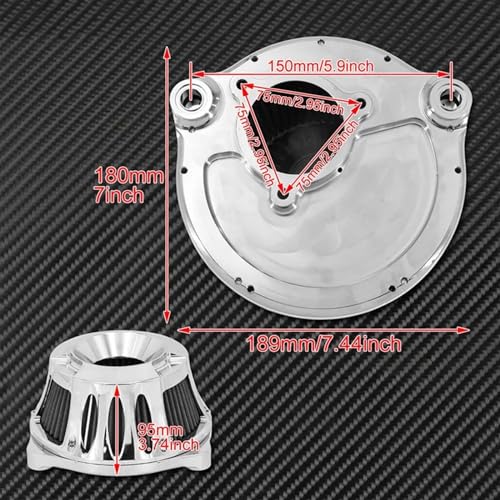 Filtre à air moto pour Touring 2017-2023 Softail Street Glide