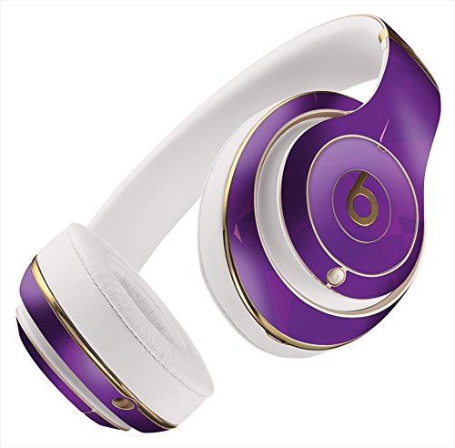 Dark Purple Geometric V15 DesignSkinz Full-Body Skin Kit for The Beats by Dre Studio Remastered Wireless Headphones/Ultra-Thin/Matte Finished/Protective Skin Wrap