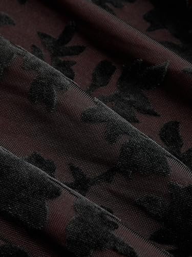 CIDER Dress for Women Floral Ruched Maxi Dress Square Neck Slim Fit Holiday Party Elegant Evening4