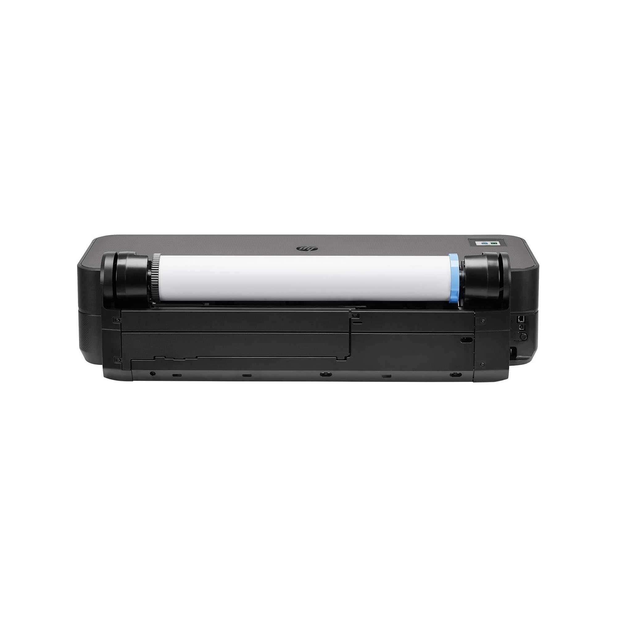 HP DesignJet T230 24 Zoll 61 cm 5HB07D, Großformatdrucker, Plotter, Standard A4-A1, 68 A1-Ausdrucke/Stunde, 35 Sekunden pro Seite, Recyceltes Metall, Click, Schwarz