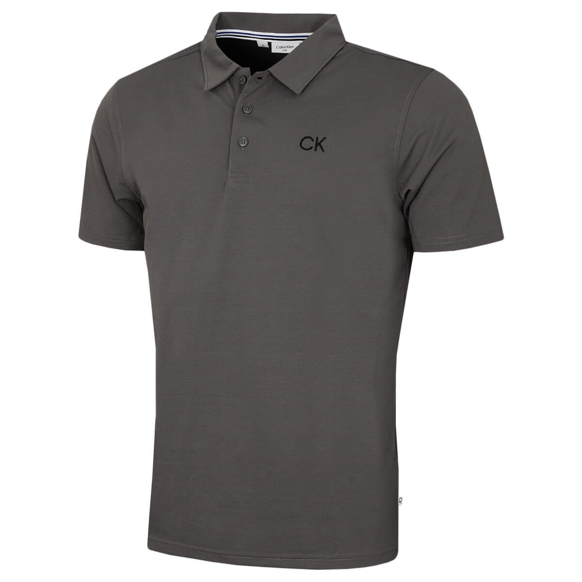 Calvin Klein Men's Slate Central Eco Light Wicking Polo Shirt - Xxl