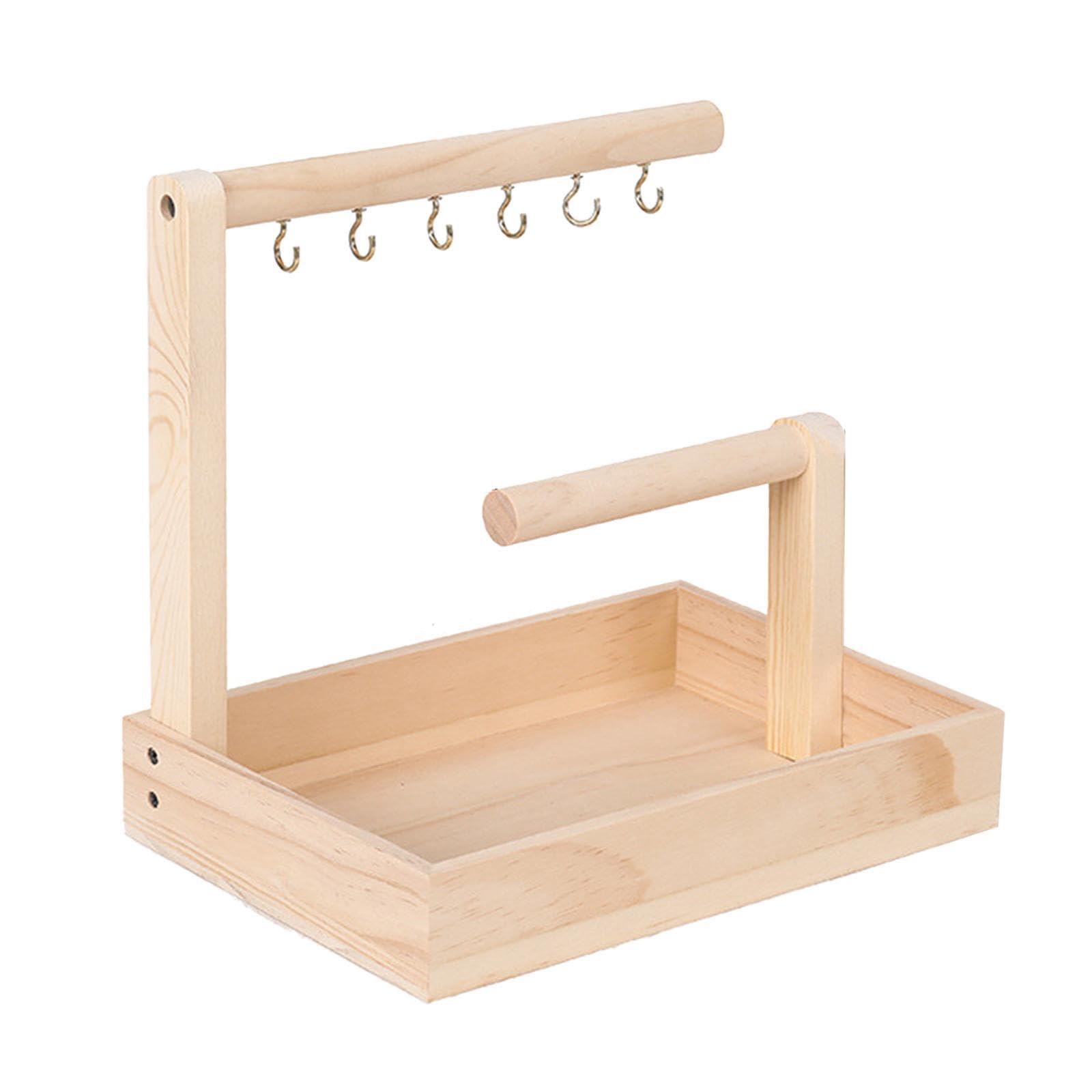 PIXZCSA Jewelry Display Stand Solid Wood Jewelry Display Stand Durable