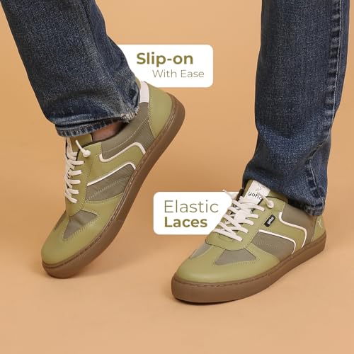 Image of YOHO Stride Men's Trendy Colour-Blocked Slip-On Sneakers (SoS)