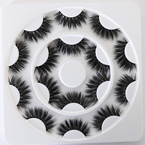 3D Fake Eyelashes Reusable Thick Crisscross False Eyelashes Pack Volume Handmade Soft Eyelash 8Pairs