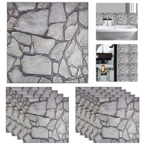 COUXILY 10 Specchi Autoadesivi Da Parete – 15x23 Cm, Rettangolari, Senza Cornice – Vetro 2 Mm, Nastro Biadesivo