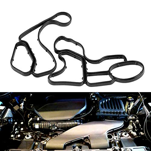 Sangmei Junta da carcaça do motor do filtro de óleo de vedação compatível com BMW 1er 3er 5er 7er X1