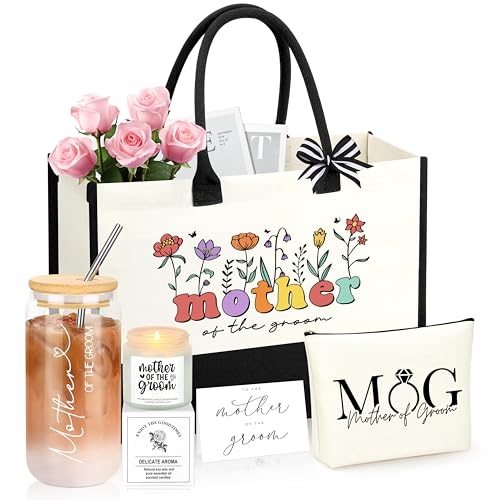 Mother of the Groom Gifts, Wedding Engagement Party Gifts for Grooms Mom,Bridal Shower, Appreciation Gift from Bride Set of 5