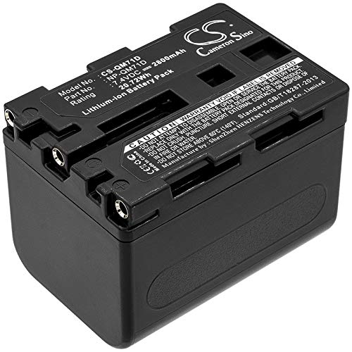 LEBEE Compatible with Battery Sony NP-QM71D, DCR-TRV33K, DCR-TRV340, DCR-TRV340E, DCR-TRV345E, DCR-TRV350, DCR-TRV355, DCR-TRV355E, DCR-TRV360, DCR-TRV38 2800mAh