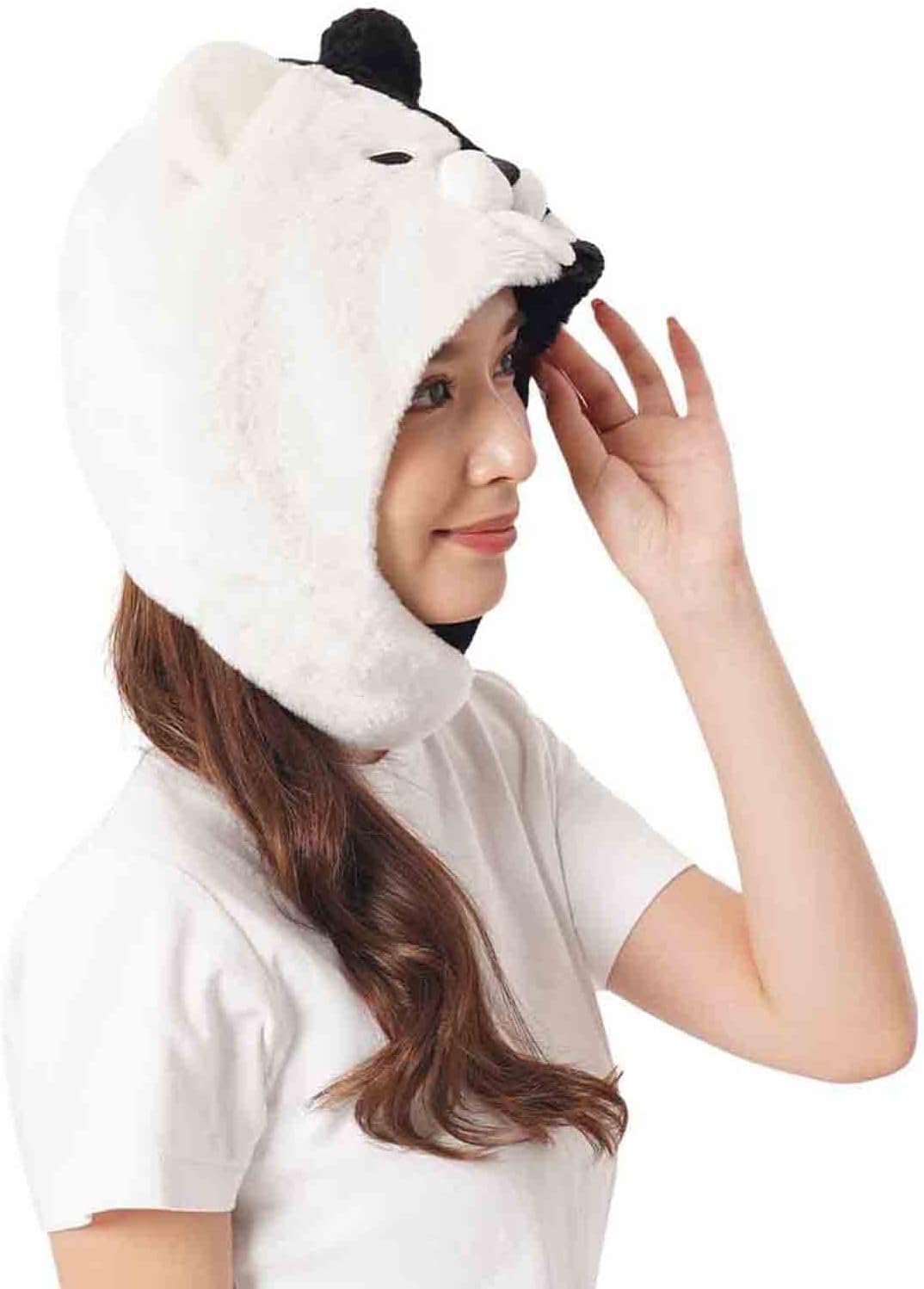 SAZAC Kigurumi Hat - Monokuma- Cozy Costume Beanie Cap - Adult Size - Image 6