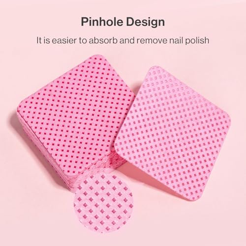 Image of MelodySusie 900Pcs Lint Free Nail Wipes Super Absorbent Soft Non-Woven for Fingernail Polish Remover and Eyelash Extension Wipes for Nail Art