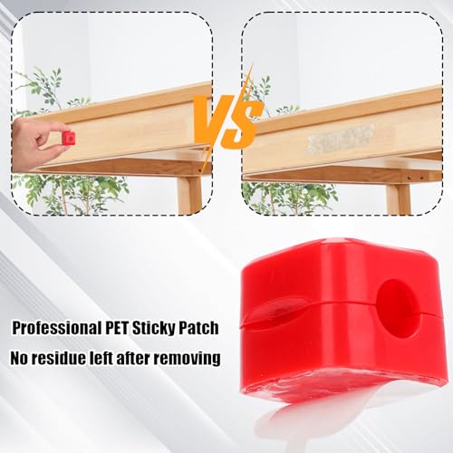 6 piezas Sujetacables para cargador de teléfono, Clips de cable magnéticos autoadhesivos para escritorio, organizador de cables para oficina, cocina, pared, auto y escritorio (Rojo) miniatura 7