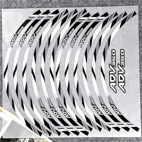 Autocollants de jante pour Honda ADV350 2021-2024 bandes de pneus grises