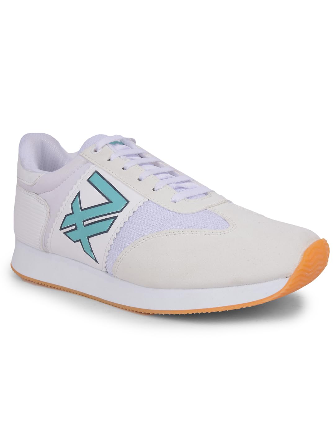 Liberty LEAP7X BACKAM-1E Casual Shoes for Men with PU Upper | EVA Sole Coloured Lacing Sneakers | Soft & Comfortable Footbed | Memory Foam Insole | Quick-Wear Elastic Laces - 6 UK (40 EU - White) (B0D33MH5M6) Amazon Price History, Amazon Price Tracker