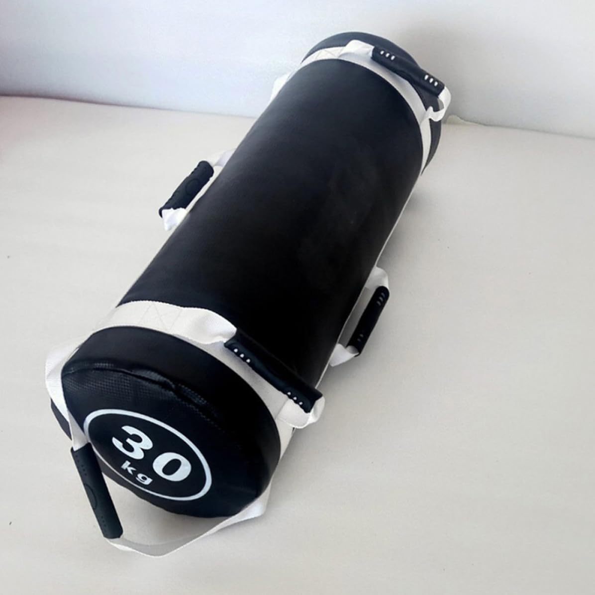 Abaodam Sacco da Allenamento Pesi, Borsa Fitness in PVC Bianco