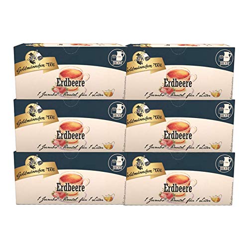 Goldm?nnchen-Tee Jumbo Erdbeer-Sahne, 6er Pack