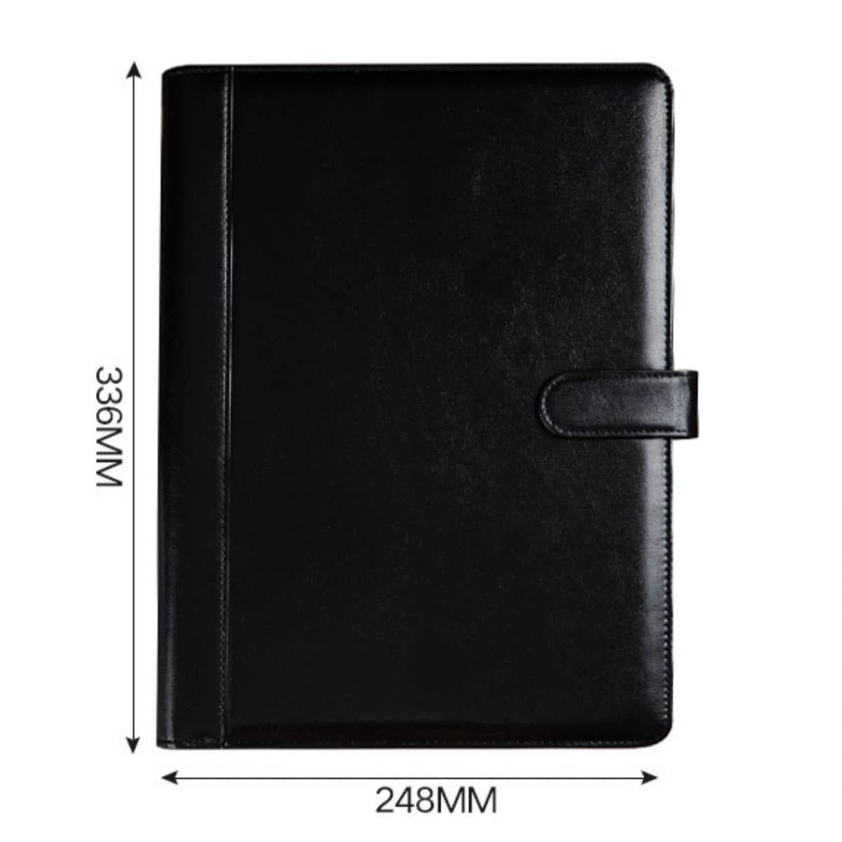 Binder e blocchetto appunti a anello rimovibile, Organizer portadocumenti in pelle PU A4 con blocco for appunti, nero e marrone, diverse misure(Brown,12 Bit+5*note pad)