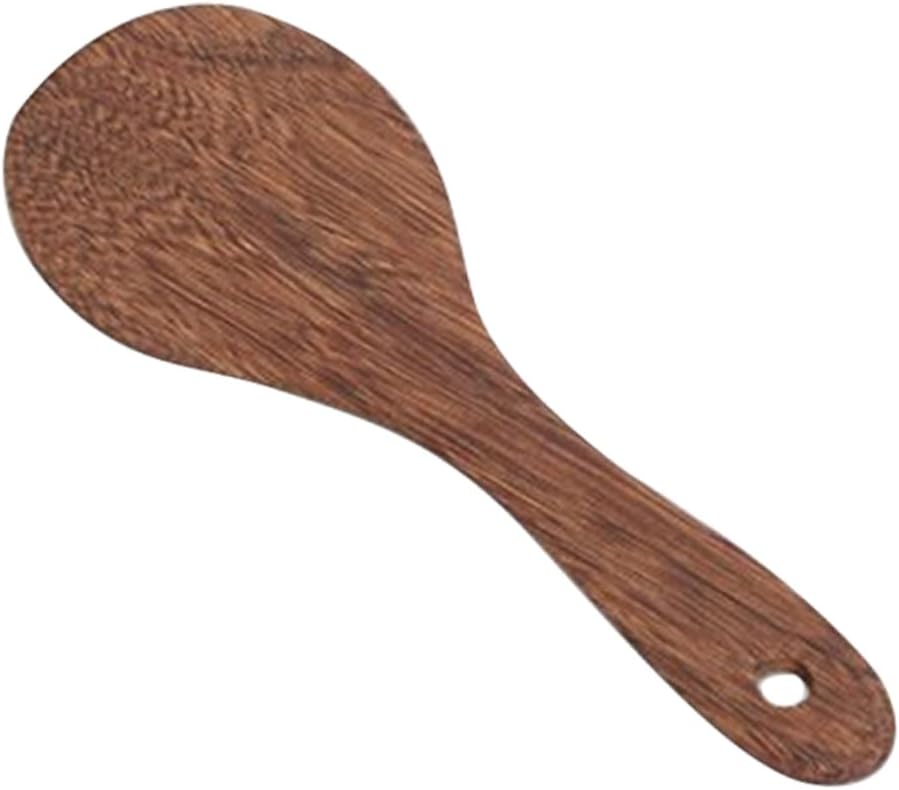 Wooden Cooking Shovel Spatula 2pcs with Hanging Holes for Kitchen