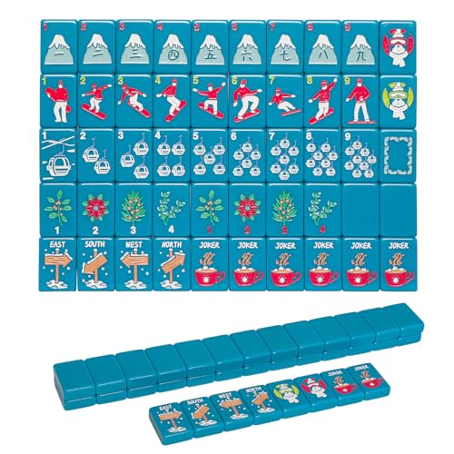 Set de Mahjong Americano con 160 Fichas Acrílicas