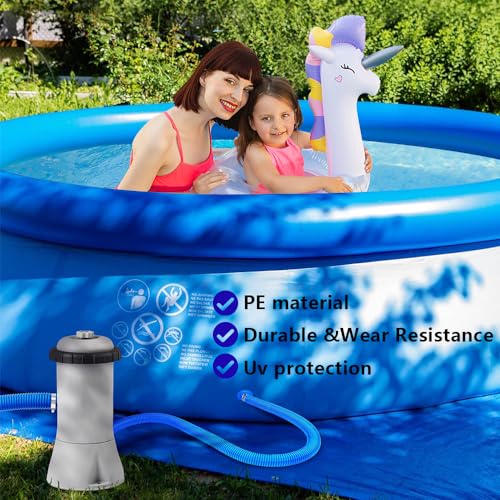Miniatura 6 de Huamudm 2 Mangueras De Piscina De 32 Mm Con 4 Clips De Seguridad Y 1 Conector De Manguera, Manguera Para Piscina, Para Bomba De Filtro Y Piscina