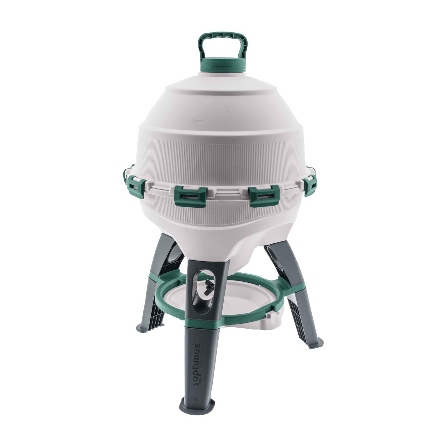 Abbeveratoio per polli Optimus 25 L per fino a 25 polli, con ciotola di ricambio, serbatoio dell'acqua in due pezzi, abbeveratoio per pollame, abbeveratoio automatico per polli - distributore di acqua