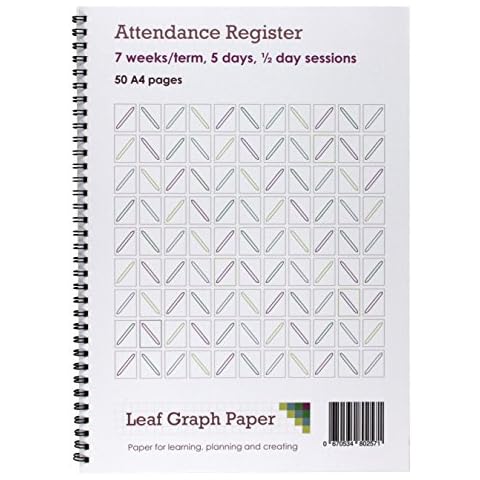 Attendance Register Book with 50 Pages Cover