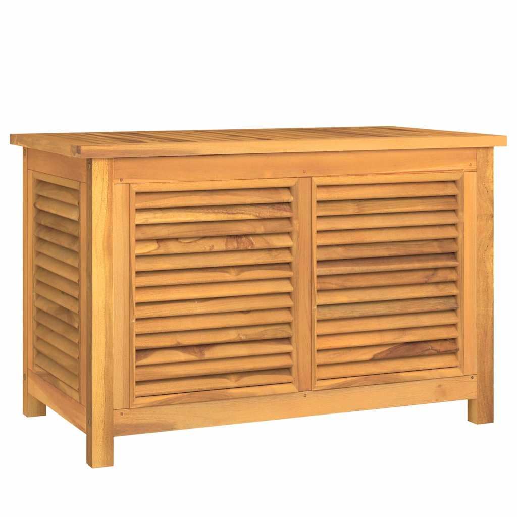 Fengshui Scatola da giardino in legno di teak, 90 x 50 x 58 cm, in legno | sacchetto in PE impermeabile, vernice a base d'acqua, molto spazio, istruzioni di montaggio incluse (lingua italiana non