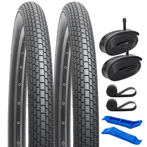 2本セット,27.5 2.30 タイヤ,27.5x2.30 56-584 自転車タイヤ + 27.5x1.75/2.40 チューブ 肉厚 米式バルブ32mm + リムテープ+タイヤレバー,Y-1195