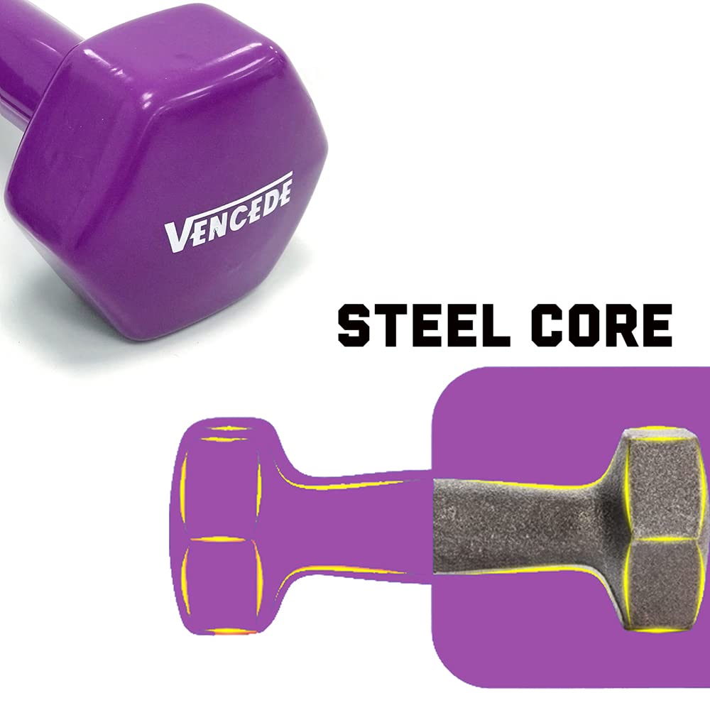 Juego De Mancuernas Pequeñas De 2Uds Mancuernas Recubiertas para Fitness Mancuernas Antideslizantes para Ejercicio Mancuernas De Vinilo para Fitness