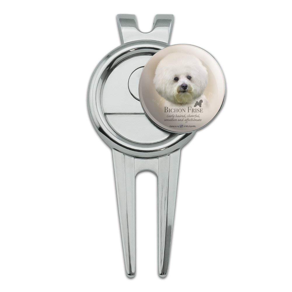 GRAPHICS & MORE Bichon Frise Dog Breed Golf Divot Repair Tool and Ball Marker