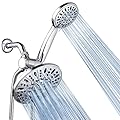 AquaDance 7" Premium High Pressure 3-Way Rainfall Combo for The Best of Both Worlds - Enjoy Luxurious Rain Showerhead and 6-Setting Hand Held Shower Separately or Together - Chrome Finish - 3328
