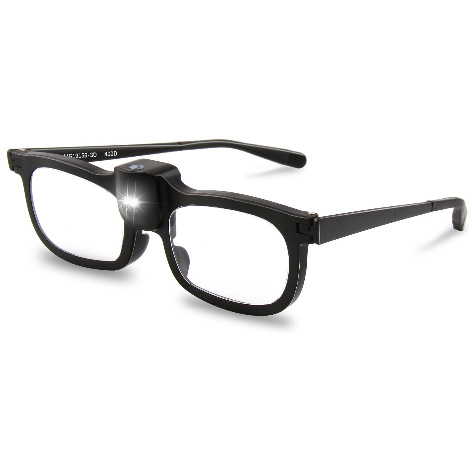 Occhiali Con Lente Di Ingrandimento E Luce LED - 2.5x, Mani Libere Per Lettura E Hobby - Foto 10