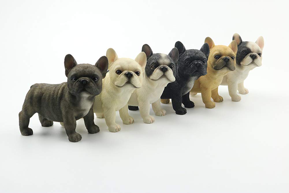 YNIYUJKL Centerpieces Ornaments Home Tabletop Desk Decorations Figurine,Decoration Statue Sculpture Dog Decoration, Creative Standing French Bulldog Dog Model Simulation Home Gardenin