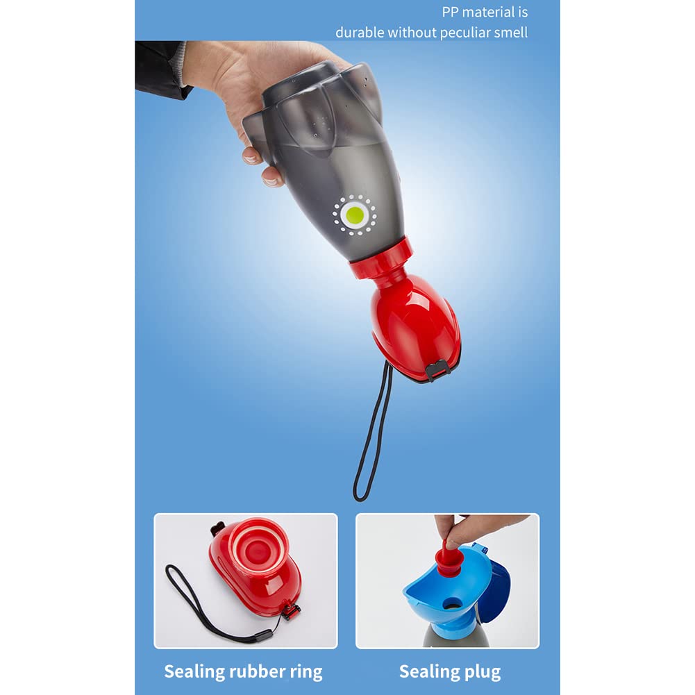 Surakey Unisex Urinal, Portable Mobile Toilet Urination Device for Men and Women, Reusable Pee Bottle with a Lid and Funnel for Elderly Kids and Patients for Camping Outdoor Hiking Travel (Blue)