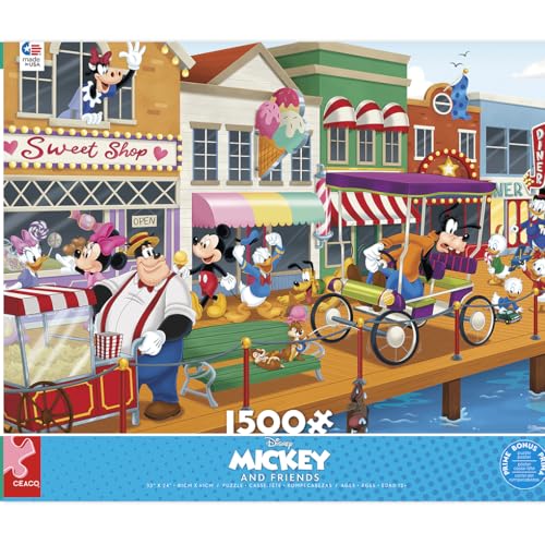 Ceaco 3404-22 Disney - Mickey & Friends Boardwalk Fun - 1500 Piece Jigsaw Puzzle thumb #1