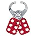 MAS421 - Steel Lockout Hasp, Steel/vinyl, 2 3/8", Red