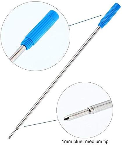 Miniatura 9 de 5 recambios de bolígrafo reemplazables, 4.5 pulgadas (4.6 in) y punta media de 0.039 in0.028 in, recambio de bolígrafo azulnegrorojo