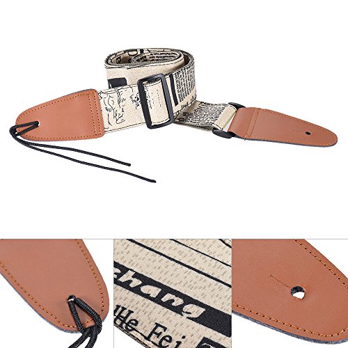 HUIOP Confortable réglable épaule de sangle de guitare en cuir synthétique termine pour Acoustic Folk Classique Guitares électriques Basse,sangles de guitare électrique - Les Beatles, Paul McCartney, John Lennon, RIngo Starr, George Harrison HUIOP Confortable réglable épaule de sangle de guitare en cuir synthétique termine pour Acoustic Folk Classique Guitares électriques Basse,sangles de guitare électrique – Image 6