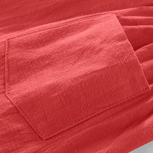 Girls Boys Shorts 2 Pack Kids Cotton Linen Summer Casual Shorts Comfort Elastic Waist Drawstring Pants with Pockets3