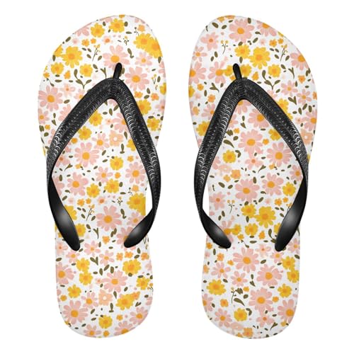 Flowers Floral Flip Flop Beach Summer Casual Sandal for Women & Men Shower Shoes 20860470