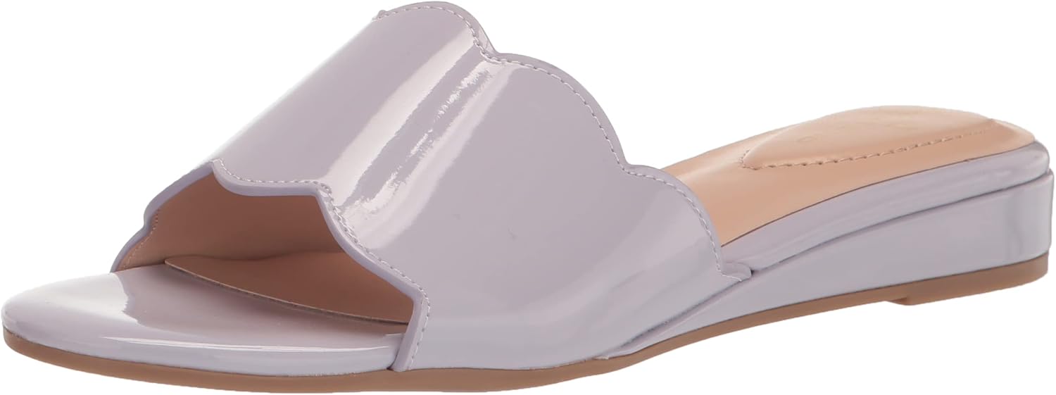 Bandolino Women's Kayla Wedge Sandal, Lilac Breeze 530, 6