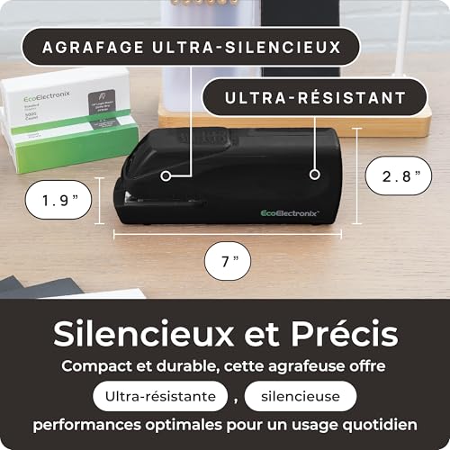 Agrafeuse automatique électrique EcoElectronix capacité 30 feuilles sur secteur - 4