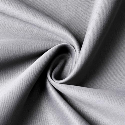 Rideau opaque moderne 260 x 260 cm polyester isolant phonique gris - 6