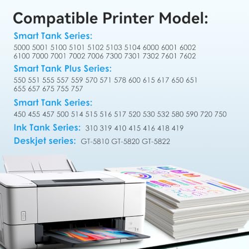Image of TOKYOINK 31 32XL Ink Bottle Set Compatible for Smart Tank 5101 7602 6001 | Compatible for HP 31 and 32xl Ink Compatible for HP Smart Tank Ink 5101 6001 651 5102 7002 5000 7001 Printer Ink Refill