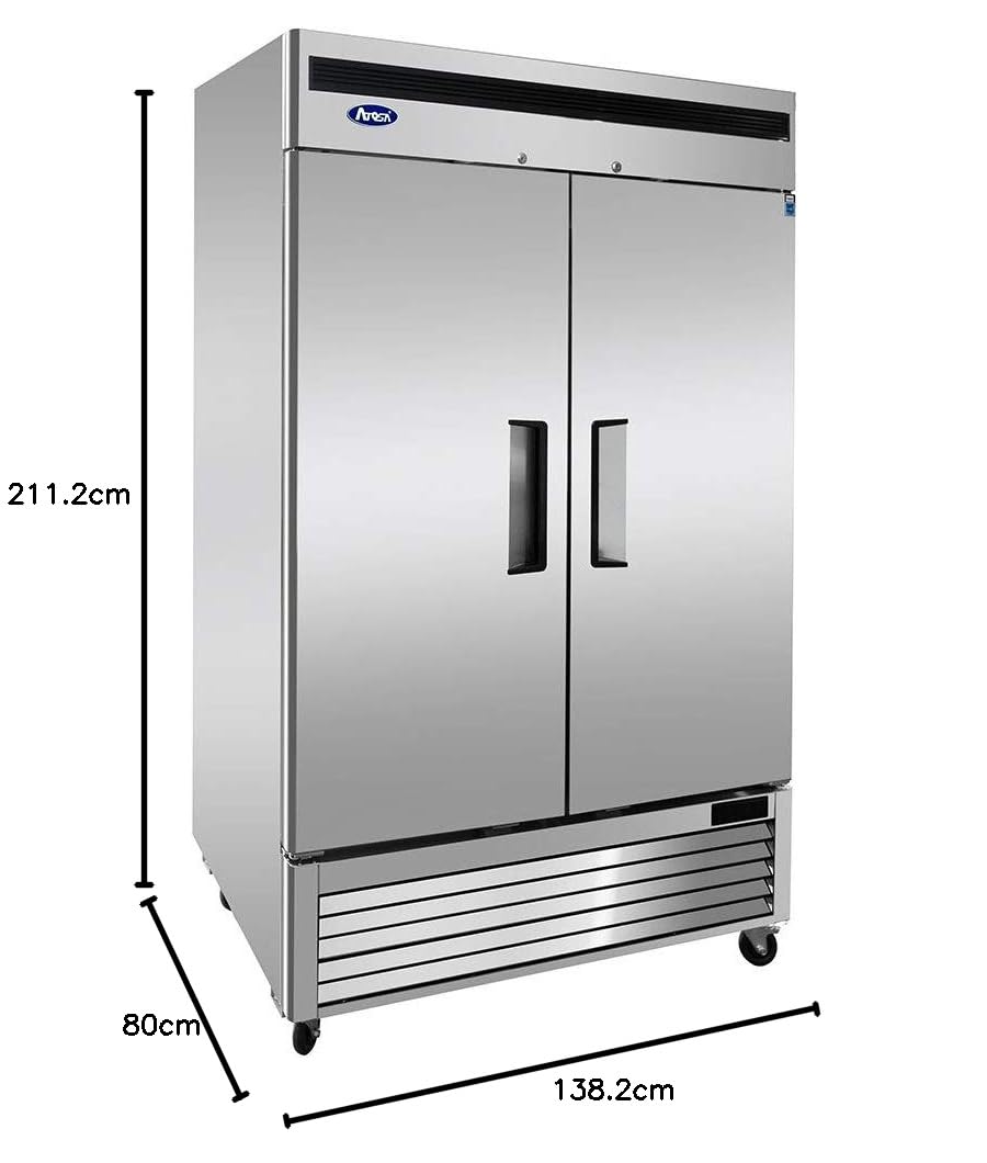 Atosa Armoire Réfrigérée Positive Inox 2 Portes - 1300 L