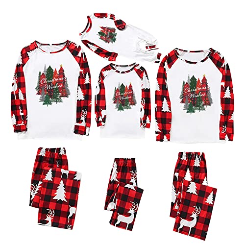 NRTOTI Weihnachtsschlafanzüge Familie Rundhals Langarm Overall Rentier...